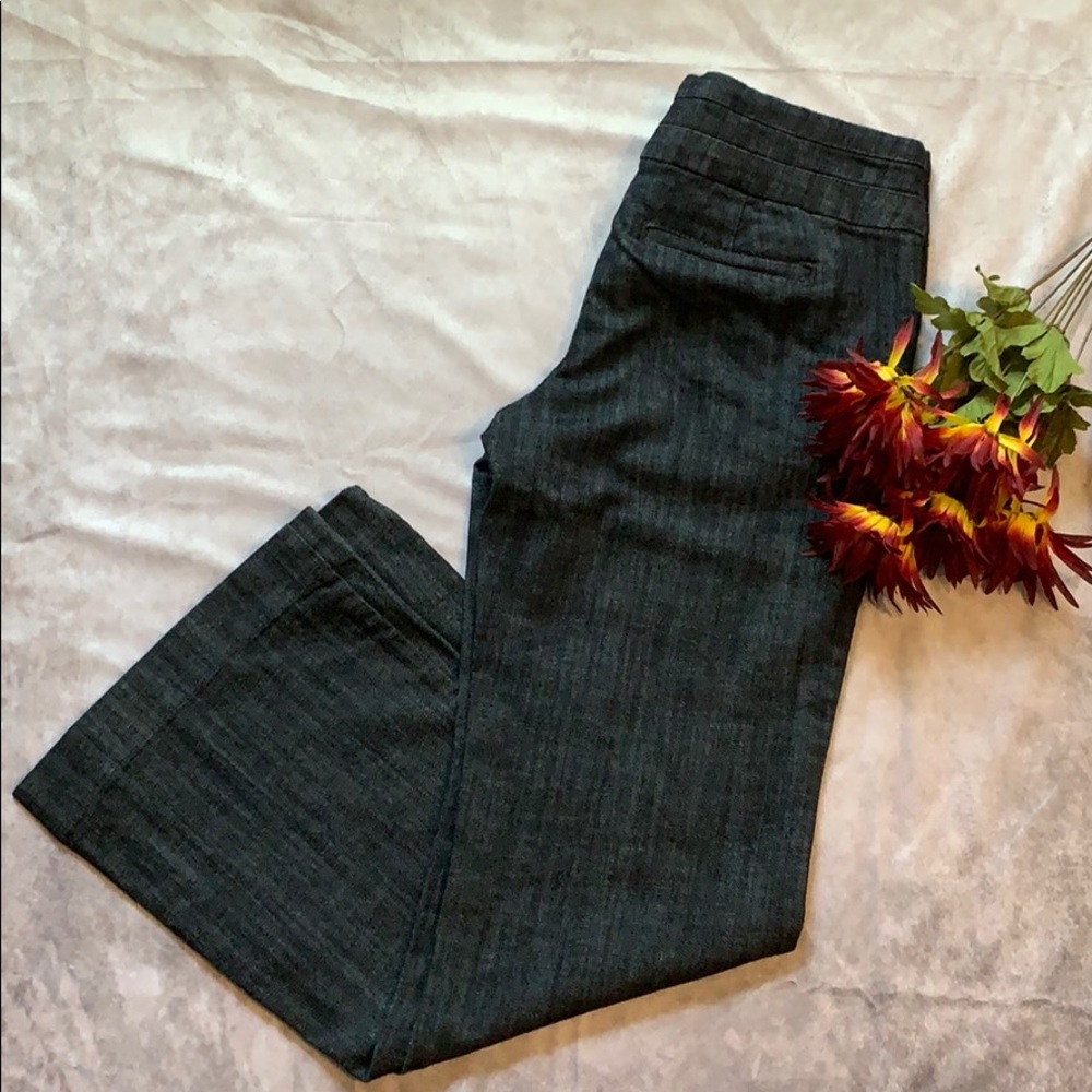 Wide Leg Denim Slacks